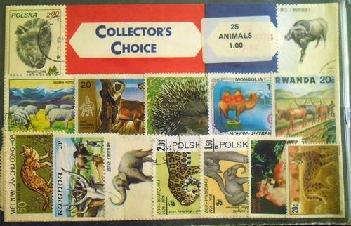 ## Collector's Choice 25 Animals 1.00 stamps ##