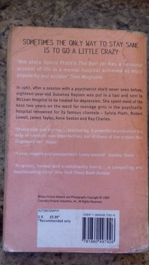 Girl Interrupted by Susanna Kaysen (Paperback)