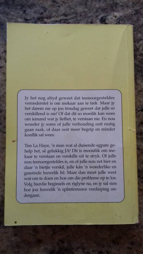 Ek het jou lief, maar ek verstaan jou nie deur Tim La Haye