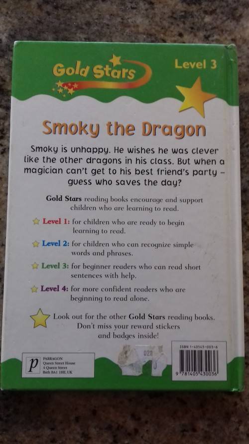 Smoky the Dragon A Level 3 Reading Book by Sue Graves