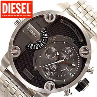 * DIESEL MEN'S LITTLE BIG DADDY * DZ7259 * STAINLESS STEEL STEEL BAND * NEW BOX & GOODIES *