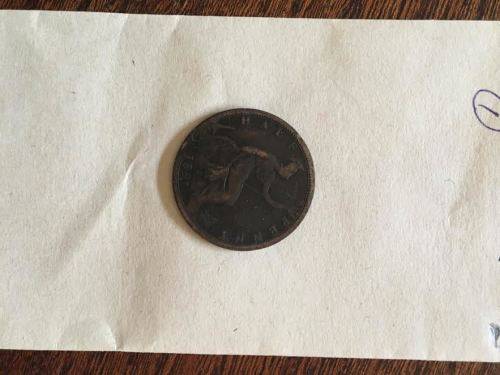 1924 BRITISH HALF PENNY.