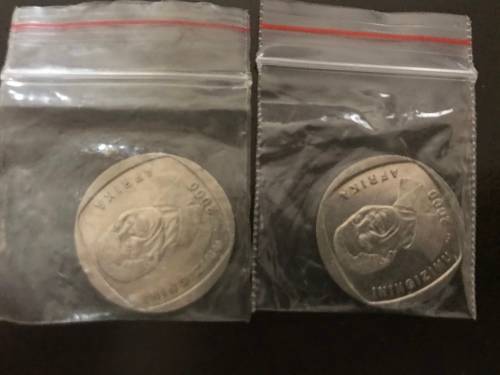 2000 MADIBA "SMILEY"  R5 COINS. BID PER COIN.