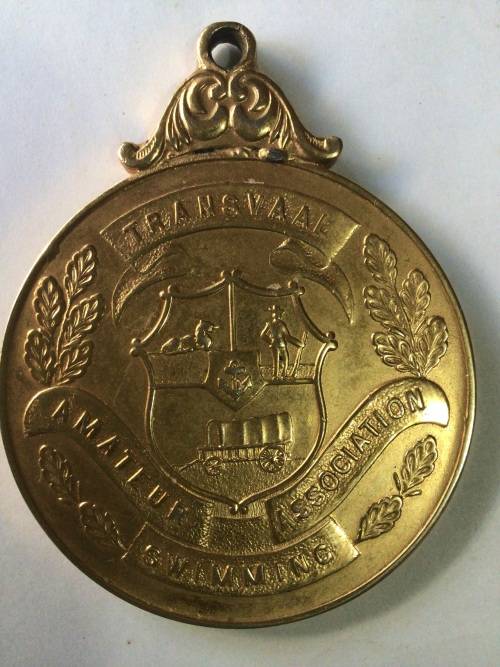 `COLLECTABLE`  OLD TRANSVAAL SWIMMING MEDALS, GOLD,SILVER AND BRONZE. BID PER MEDAL.