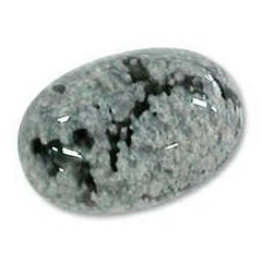 STUNNING 6mm x 8mm OVAL SNOWFLAKE OBSIDIAN.