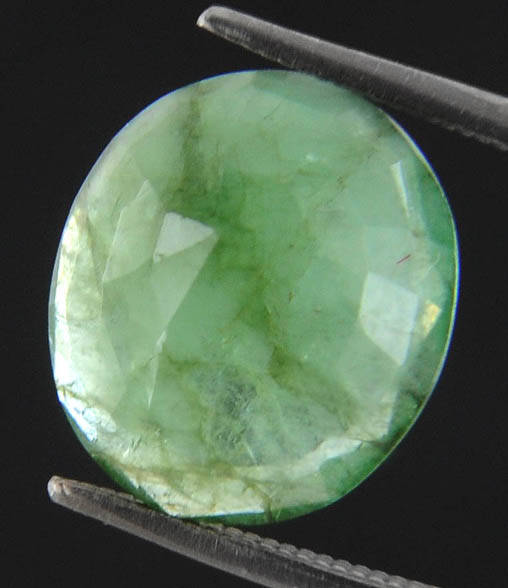 # CERTIFIED # 3.81ct Natural Emerald Oval Cut.