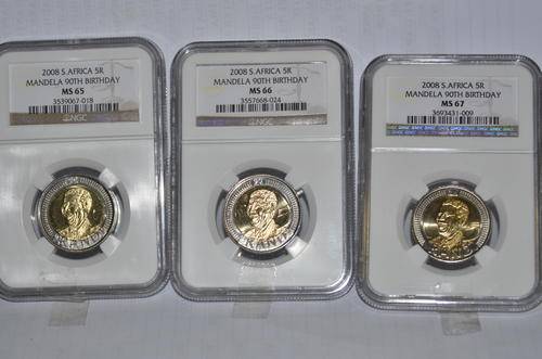 "COLLECTABLE"  3 x 2008 90th Birthday Coins NGC Graded MS65/66/67 Bid per Coin.