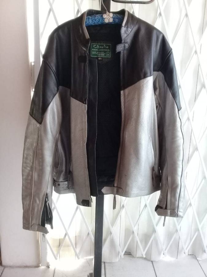 Motorcycle leather jacket by Charlie London UK
