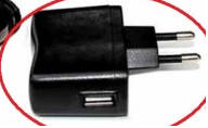 Wall plug USB charger