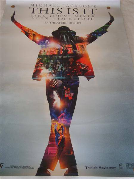 ORIGINAL CINEMA MOVIE POSTER "THIS IS IT"