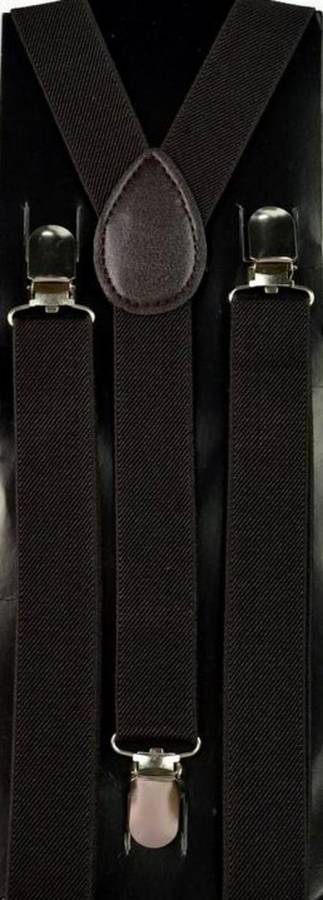 Mens/childrens suspenders / braces - black