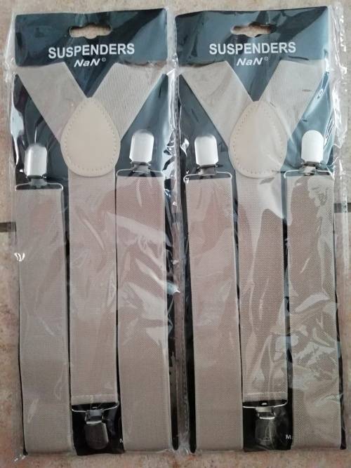 Braces/suspenders - tan thick strap