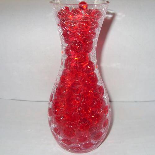 Gell balls, crystals, beads, waterbabies decor - put in vases = CLEAR COLOUR