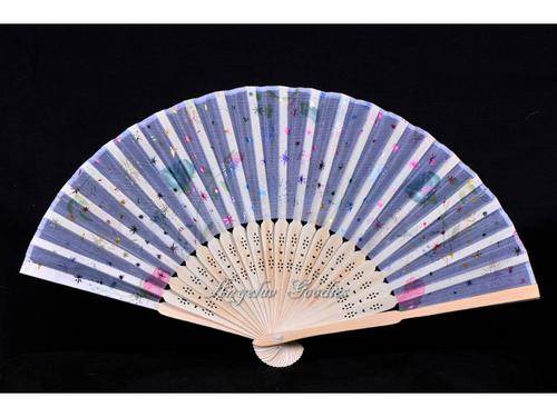 Wedding Favours - Wood/Material Fans** - SPECIAL R6