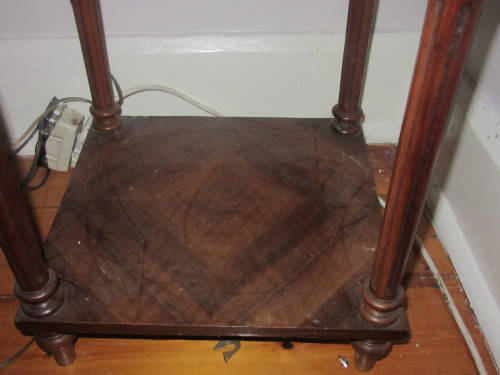 French marble and Kingswood pedestal