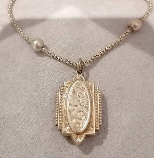 A stunning victorian locket on chain