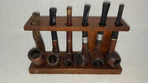 AMAZING!!! Collection of Smoking Pipes on Stand