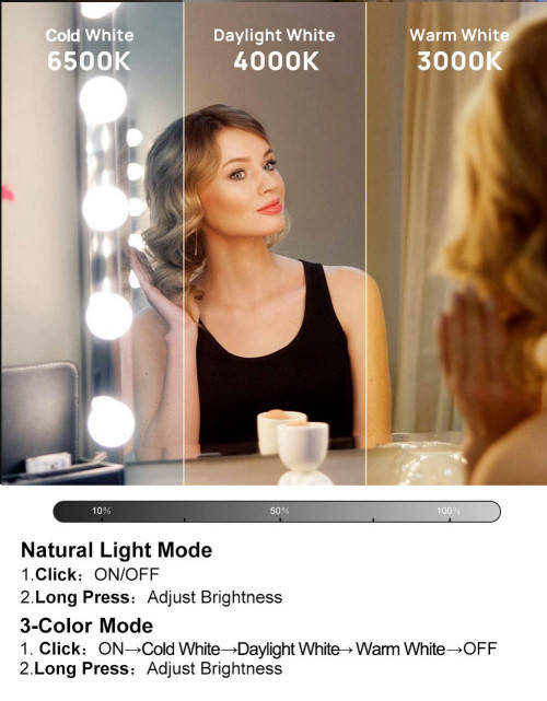 Vanity Mirror Lights - 10-Piece LED