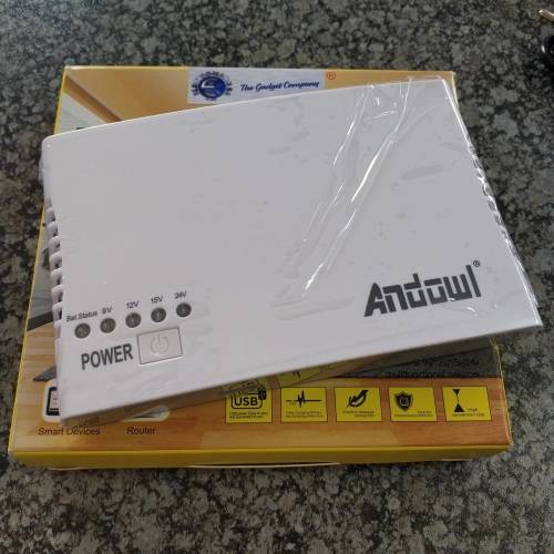 Mini UPS 12000mah Power Supply For Internet Backup, CCTV, Modem And LED`s