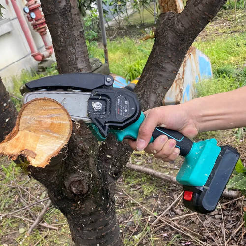 6 INCH Chainsaw With 2 x 25v Rechargeable Batteries