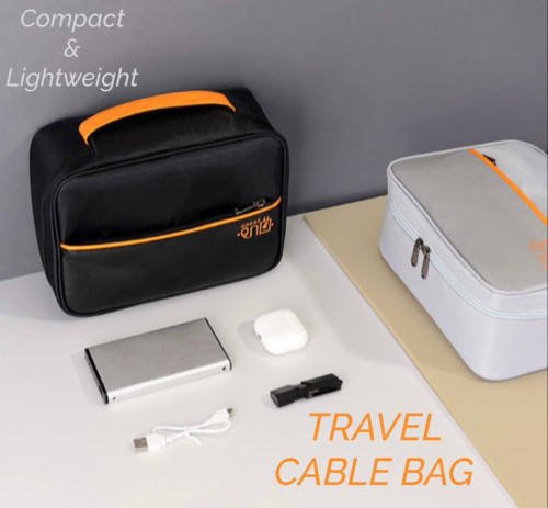 Portable Cable & Tech Organizer Bag