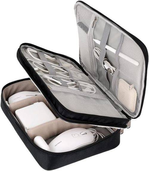 Portable Cable & Tech Organizer Bag