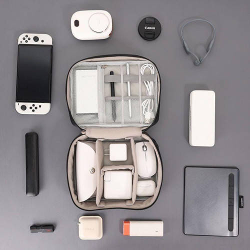Portable Cable & Tech Organizer Bag