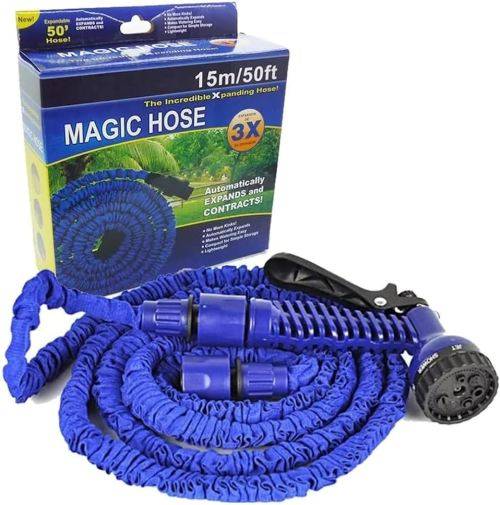 Magic Expanding Garden Water Hose With Spray Gun- 15m