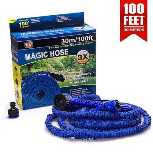 Magic Expanding Garden Water Hose With Spray Gun- 30m
