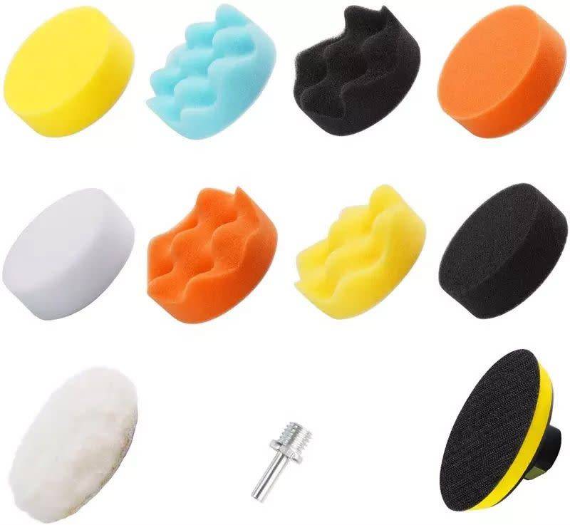 Car Foam Drill Polishing Pad - 11 Piece