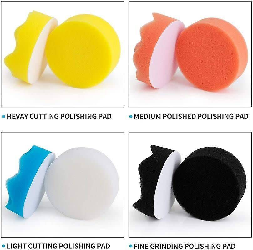Car Foam Drill Polishing Pad - 11 Piece