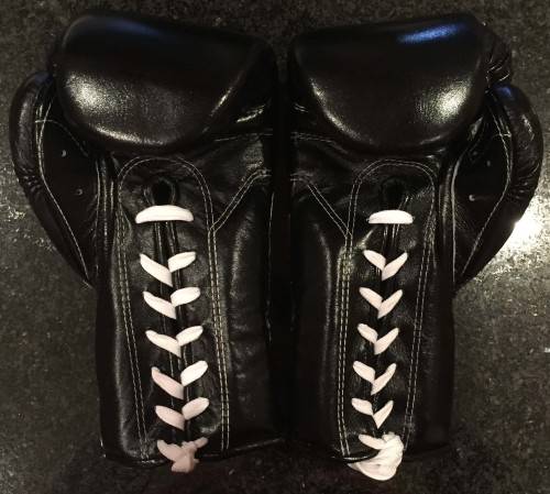 Fairtex BGL7 10 Oz Black Lace Boxing Gloves