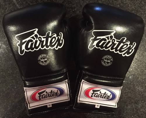 Fairtex BGL7 10 Oz Black Lace Boxing Gloves
