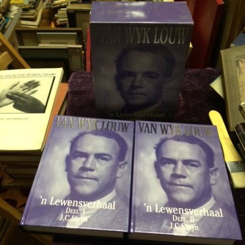 Van Wyk Louw - n Lewensverhaal deur JC Steyn  Two Volume Box Set in good condition
