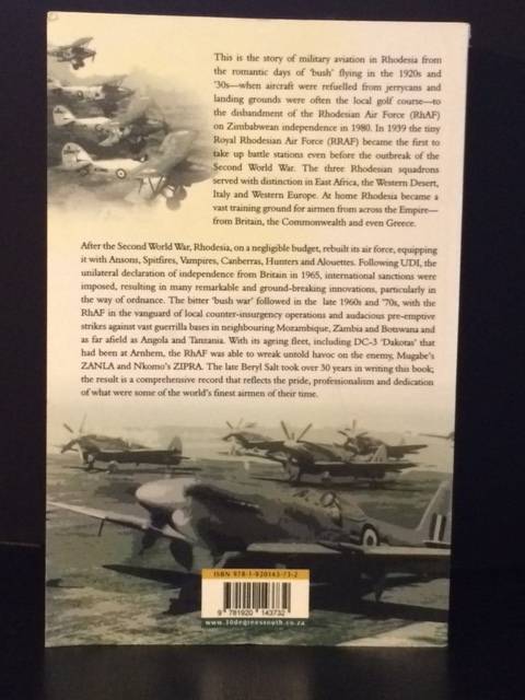 A Pride of Eagles - A History of the Rhodesian Air Force ~ Beryl Salt 2015 Edition ~ As New