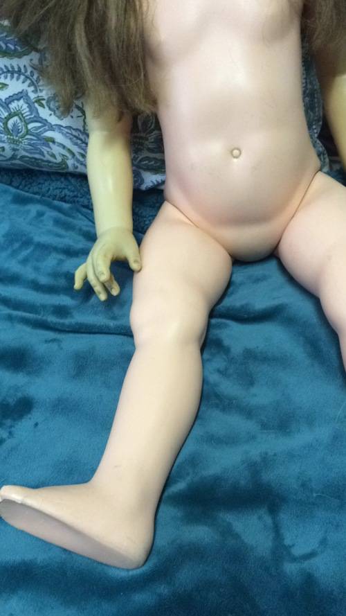 Gorgeous Tall Vintage Doll with Wig and Party Dress - 87 cm tall with code  AE 3651