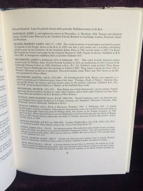 A Dictionary of British Historical Painters by Frank Lewis | Hard Cover w Dust Jacket First Ed1979