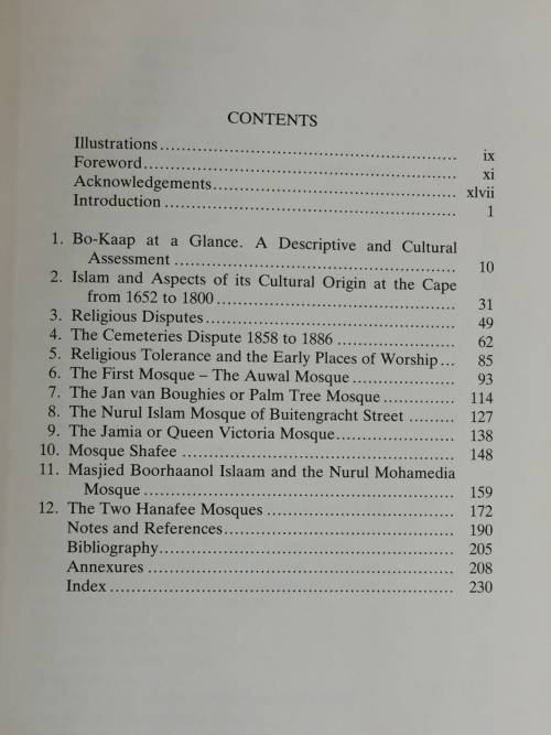 The Mosques of Bo-Kaap by Achmat Davids    A Social History of Islam at the Cape