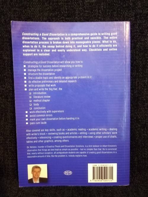 Constructing a Good Dissertation by Erik Hofstee