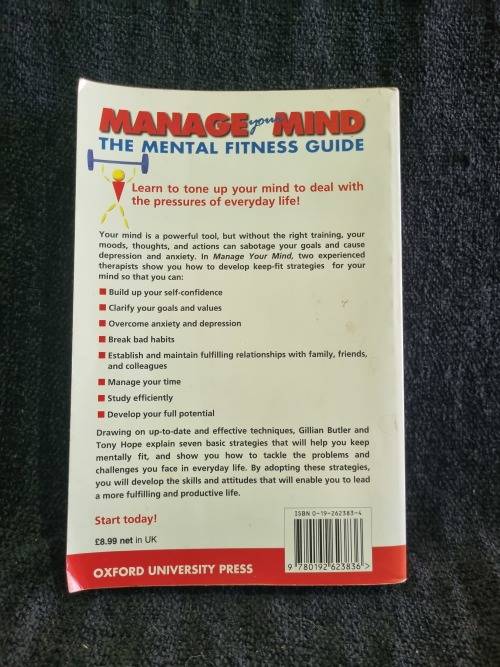 Manage Your Mind by Gillian Butler and Tony Hope