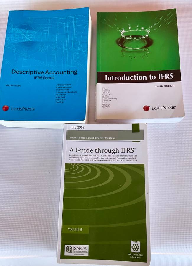 3 Books on IFRS - Introduction to IFRS, A Guide Through IFRS & Descriptive Accounting