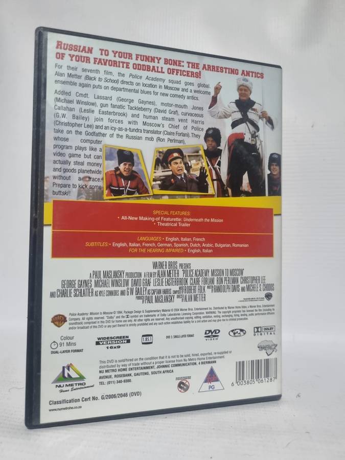 Police Academy - Mission to Moscow DVD