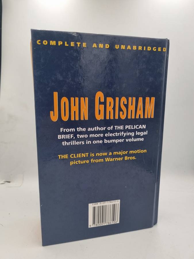 John Grisham ~ The Client / The Firm | Large format hard cover in fair condition