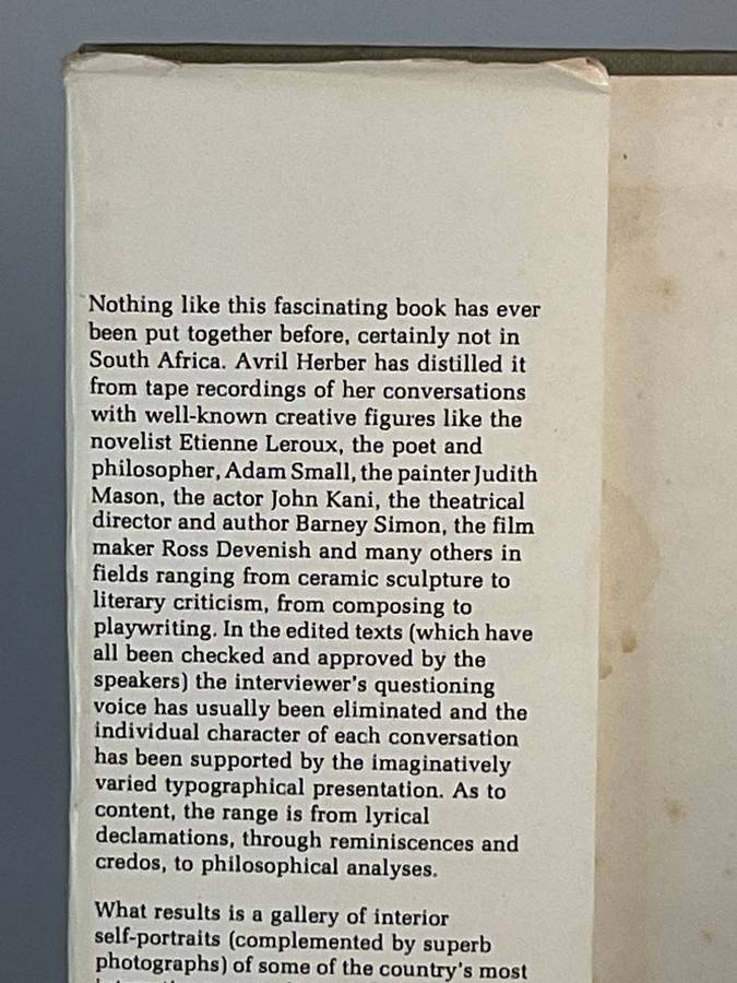 Conversations by Avril Herber | 27 Conversations with South Africans - Kani, Brink, Uys, etc