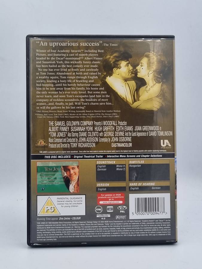 Tom Jones DVD - Albert Finney & Susannah York
