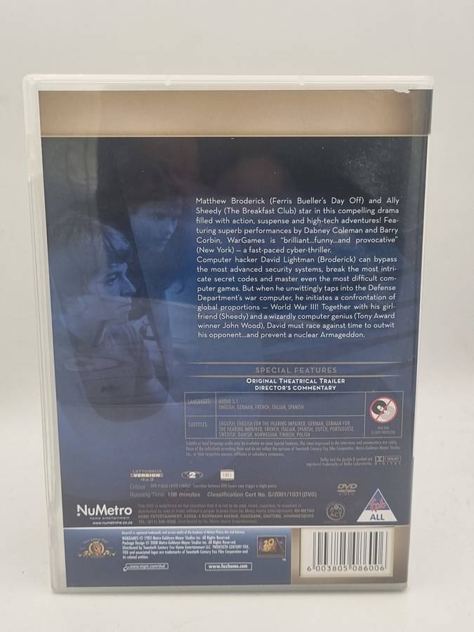War Games DVD - Mathew Broderick