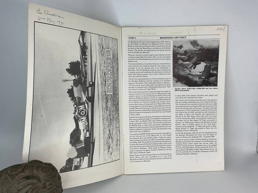 Rhodesian Air Force - A Brief History 1947-1980 by WA Brent | Revised Edition