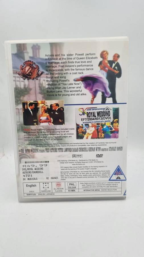 Royal Wedding DVD - Fred Astaire