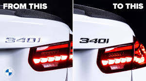 BMW assorted rear labels