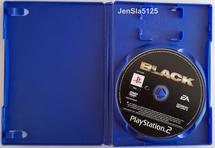BLACK PLAYSTATION 2 GAME